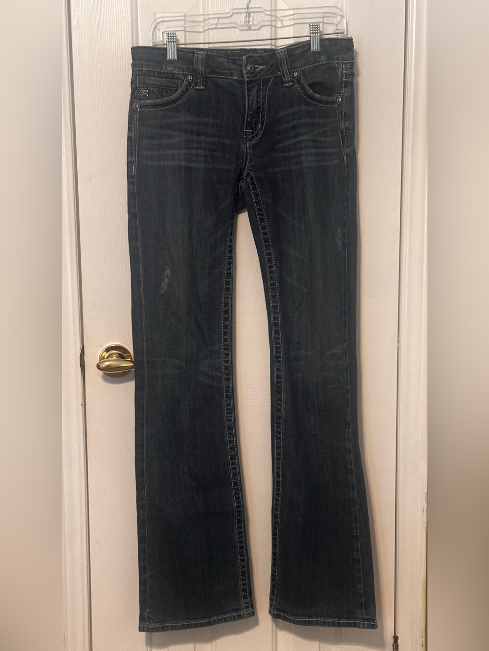 Miss Me Dark Blue Embellished Boot Cut Jeans - Picture 3 of 3